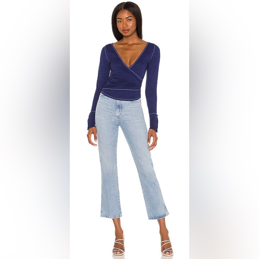 REVOLVE NWT FREE PEOPLE Free People Penny Top In Navy - Picture 5 of 6